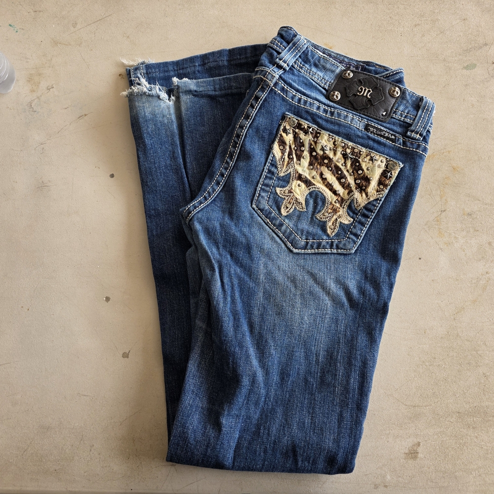 Miss Me Stylish Blue Embellished Women's Jeans